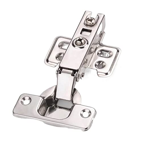 Bisagra pivotante for puertas de armarios, cierre automático, herrajes for alacenas cocina, superposición total, parcial, empotrada, sin amortiguador hidráulico, juego 4 bisagras(4 X Full overlay)