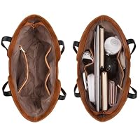 Montana West Tote Bag for Women Top Handle Satchel Purse Oversized Shoulder Handbag Hobo Bags Brown Christmas Gift MWC-118BR — image 6