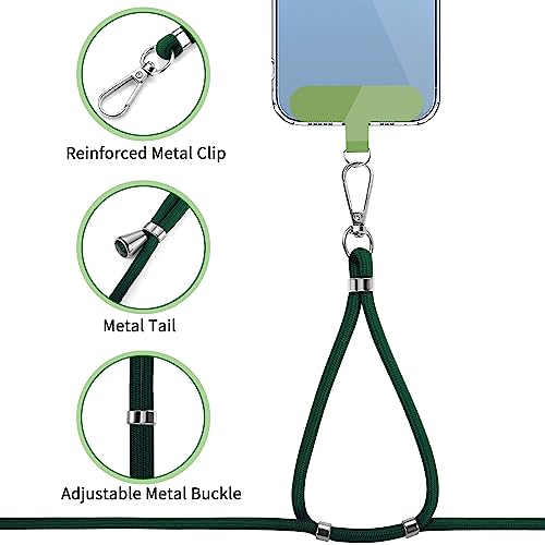 Cell Phone Lanyard 2 Pcs-1 Pcs 30"(Neck Strap×1)+8"(Wrist Strap×1) Black - Photo 53 sur 115