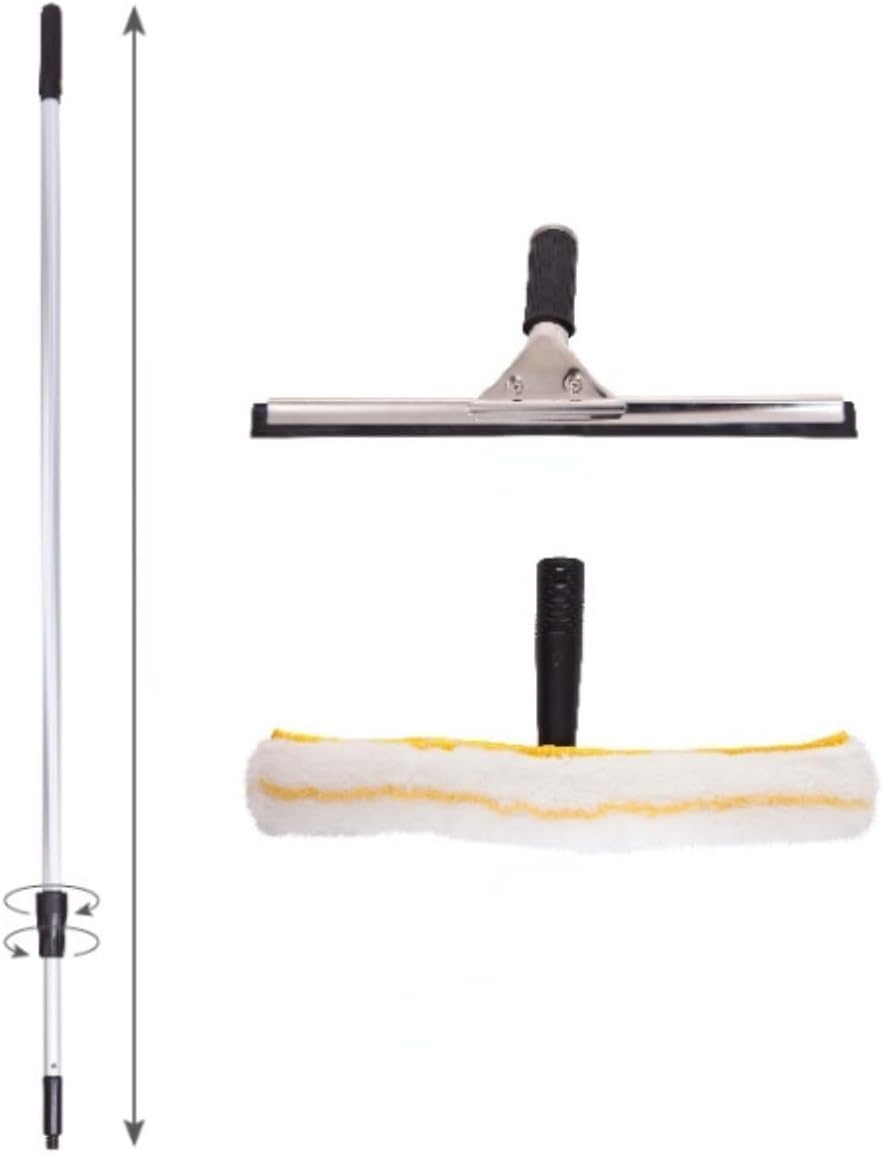 水切りワイパー 延長ポール付 Amazon｜Eyliden 水切りワイパー スクイジー ガラスワイパー 窓