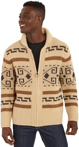 Pendleton Men's The Original Westerley Wool Cable Knit Zip Cardig...