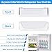 [2 PACK] UPGRADED DA97-08347A Refrigerator Door Shelf Bin Replacement for Samsung RS265TDRS RS25H5111BC RS25H5111SR Door Shelf,DA63-05217A for Samsung Fridge Lower Bottom Door Bin Guard Parts