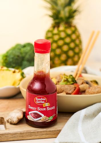 Bamboo Garden - Sweet Sour Sauce , Süß-pikante Sauce zum Verfeinern zahlreicher Gerichte oder als Dip , 1 x 200 ml (Verpackungsdesign kann abweichen)