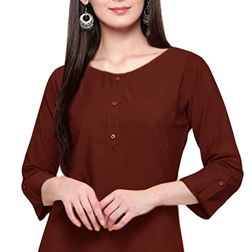 Image of Pinkmint Women's Cotton Solid Regular Fashion Vest