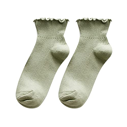Calcetines náuticos de algodón a rayas verticales para mujer, calcetines de atención para botas (verde, talla única)