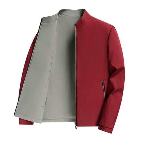 Veste à col montant réversible pour homme blouson mi-saison léger automne