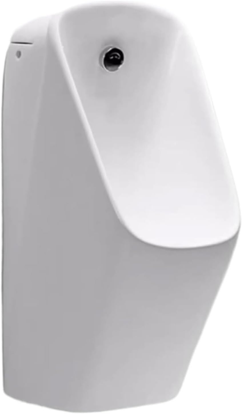 Commercial Wall Mounted Men's Adult Urinal, Urinals for Men Spill Proof, Inductive High Efficiency Flushing Urinals Trough(White)