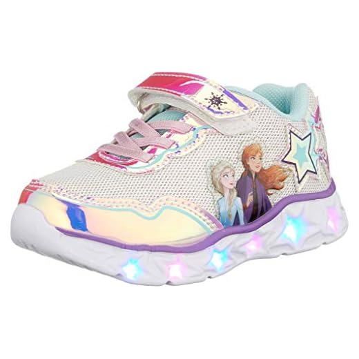 CERDÁ LIFE'S LITTLE MOMENTS Cerdá-Zapatillas LED Frozen de Color Plateado, Niñas, 30 EU