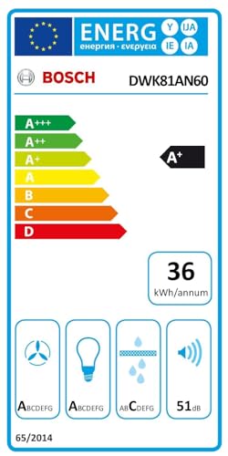 Bosch DWK81AN60 Série 6 - Hotte murale, Silence extrême