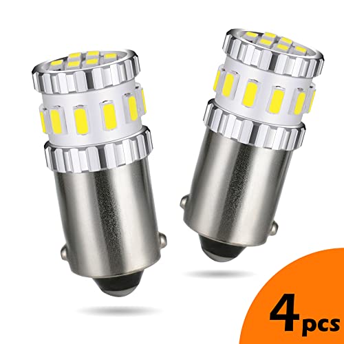 OBOLED Ba9s LED Ampoule BA9 T11 T4W 18SMD pour Voiture Carte éclairages Feux Côté Marqueur D'intérieur De Plaques D'immatriculation Lumières Blanc Cover