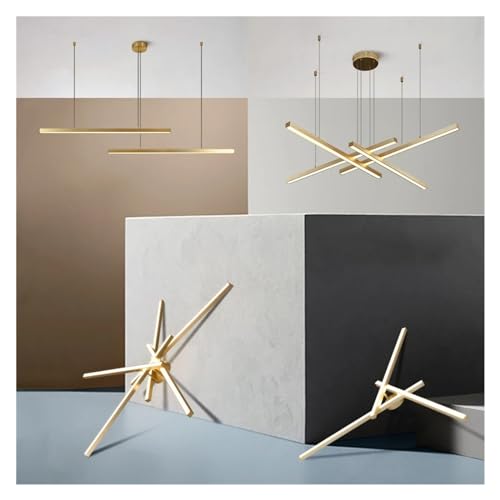 Suspension LED or et noir solution d'éclairage chic contre le manque de lumière - 2