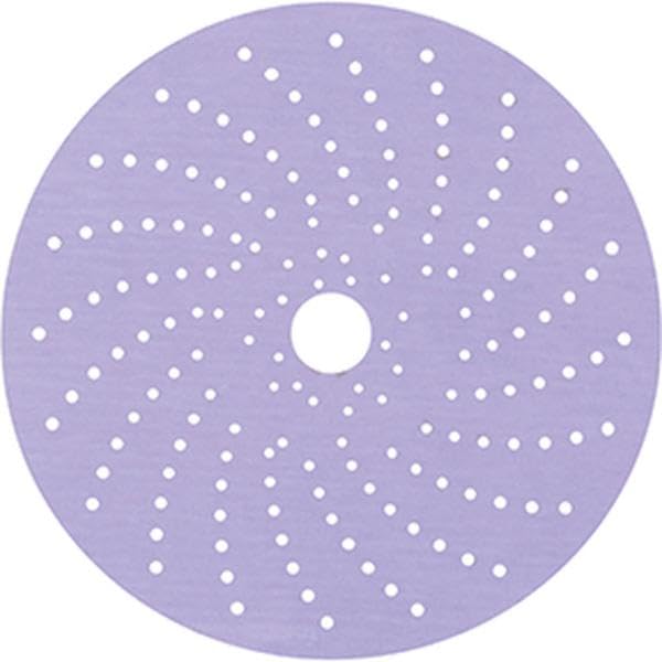 Image of 3M Cubitron II Hookit Purple Clean Sanding Abrasive Disc 31491, 6 in, 1000+ Grade, Pack of 50 Discs, Virtually Dust-Free, High Performance, Long Lasting, Multi-Hole Pattern, for Automotive Sanding