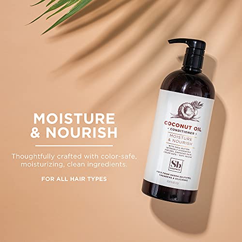 Soapbox Coconut Oil Conditioner, Sulfate Free, Paraben Free, Silicone Free, Color Safe, And Vegan Hair Conditioner (33.8 Ounces) #TOP1