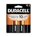Duracell - CopperTop C Alkaline Batteries with recloseable package - long lasting, all-purpose C battery for household and business - 2 count
