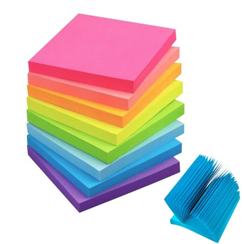 Bright Sticky Notes, 8 Pads