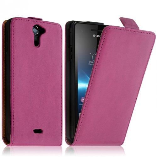 Seluxion - Housse Coque Etui pour Sony Xperia V Couleur Rose Fushia