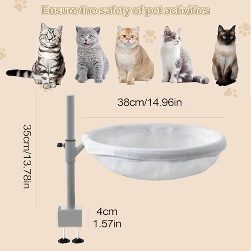 Lit de bureau pour chat : libérez vos tables de jeu avec ce nid rotatif