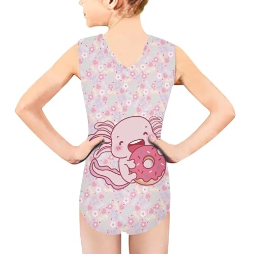 Image of Fashion Print One-Piece Swimsuits for Girls,Soft Stretchy One Piece Bathing Suit Quick Dry Beach Swimwear 5-14 Years