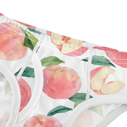 Wusikd Peach Fruits Boys' Underwear Cotton Boys Briefs Soft Toddler Underwear 2T4