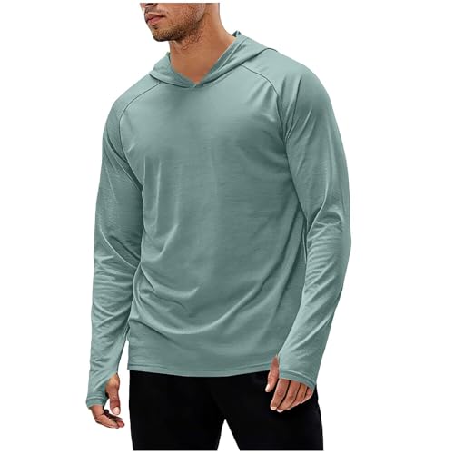 Sweat à capuche manches longues homme léger pour le sport outdoor