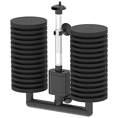 allpondsolutionsAquarium Fish Tank Dual Sponge Submersible Internal Filter with 350L/H Pump - Size 220x65x230mm