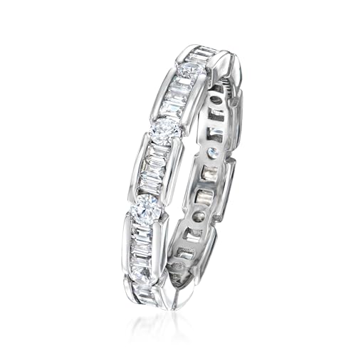 Ross-Simons 0.90 ct. t.w. CZ Eternity Band in Sterling Silver3