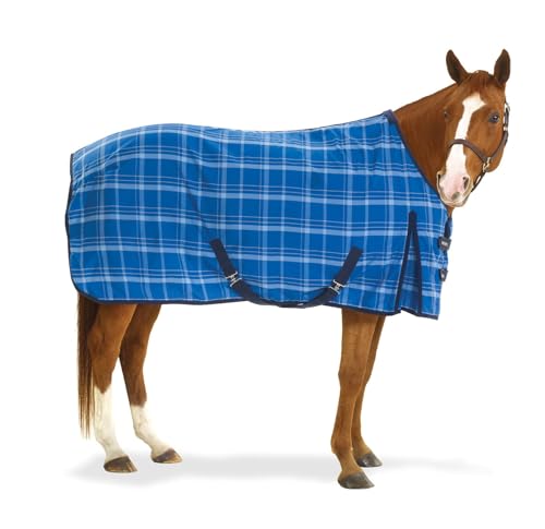 EQ EZ-Care Stable Sheet Plaid 69 Blue Plaid