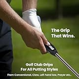 2 Thumb OG Taper Lite 43 Golf Putter Grip | EVA & PU Textured Golf Grips | Lightweight & Comfortable | W-43mm x D-28mm - Black - Image 3