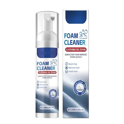 KOAHDE Spray Detergente Senza Risciacquo,Spray Lavaggio a Secco Vestiti,100ML,Elimina Macchie Tenaci e Lascia Profumo per Pulire i Vestiti