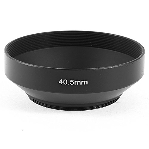 sourcingmap Metal 40.5mm Thread Screw-in Universal Wide Angle Lens Hood Cover