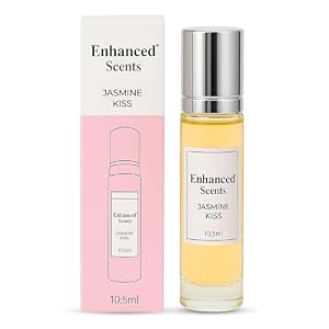 Jasmine Kiss Pheromone Perfume for Women – Floral Lotus & Damask Rose Blend with Fragrance Oil Base – Long Lasting Travel Size Perfume for Confidence, Romance & All-Day Elegance