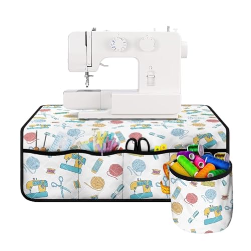 Hresuewn Sewing Machine Print Sewing Machine Mat Waterproof Sewing Machine Carrying Pad Fits Most Standard Household Sewing Machines