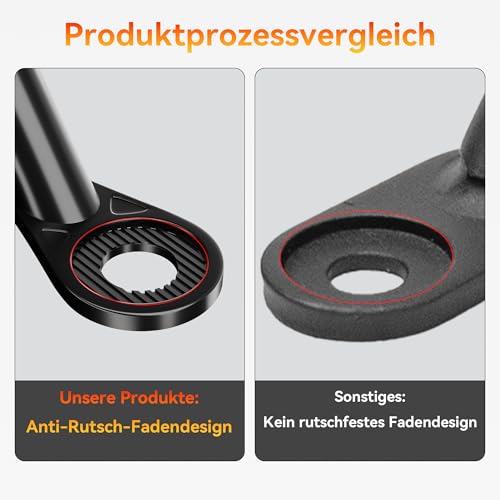 NICEDACK Fahrradanhänger Kupplung, Fahrrad Anhängerkupplung,Hundeanhänger Adapter für Fahrrad,Fahrradanhänger-Adapter,Kinderanhänger Fahrradkupplungen (Kohlenstoffstahl-Schwarz)
