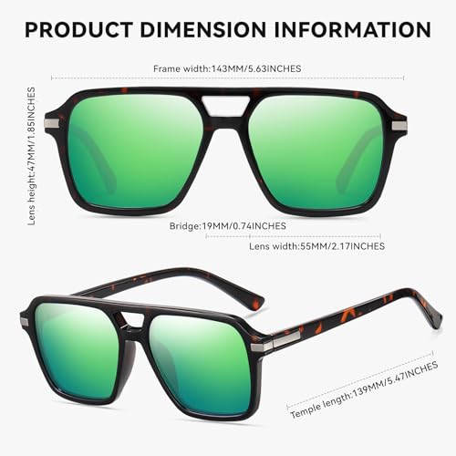 Image of HAOLOTA Polarized Sunglasses Men Women Designer Driving glasses Lightweight UV400 Protection
