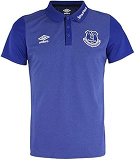 Umbro Men's Premier League Everton F.C. Training Polo Shirt, Sodalite Blue/Electric Blue Small