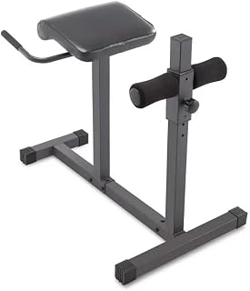 Hyperextension Bench (Roman Chair) – Adjustable Core & Lower Back Trainer – High-Density Foam Padding – Compact Steel Frame for Home Gym – Max Weight 300 lbs