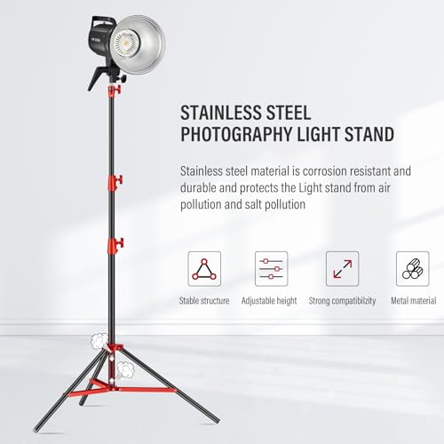 Image of Heavy Duty Light Stand 9.1ft /280cm All Metal Tripod Stand Max Loading:10KG