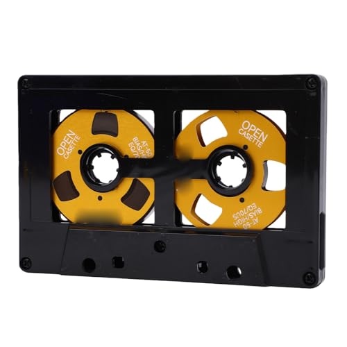 Yobadam Cinta de Casete de 50 Minutos, Casete con Rueda Chapada en Metal, a Prueba de Desgaste con Papel de Grabación, Ideal para Grabación de Voz y Música, Regalo de Colección para el Hogar