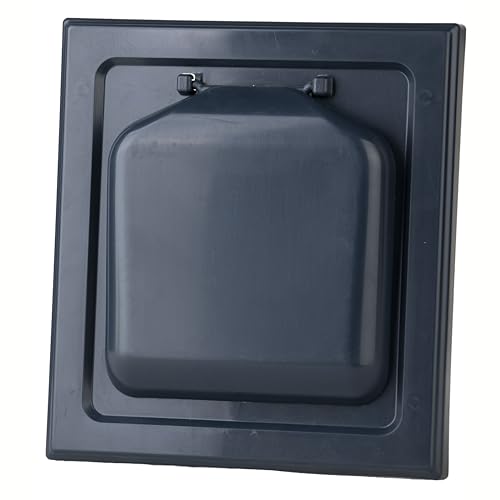 Image of NO-PEST VENT Dual Door Dryer Vent Cover 4 Inch Outdoor, Made in USA, Highest UV-Resistant Plastic, No Lint-Collecting Screen (Deep Ocean Blue, 4 inch Plastic Vent With Collar)
