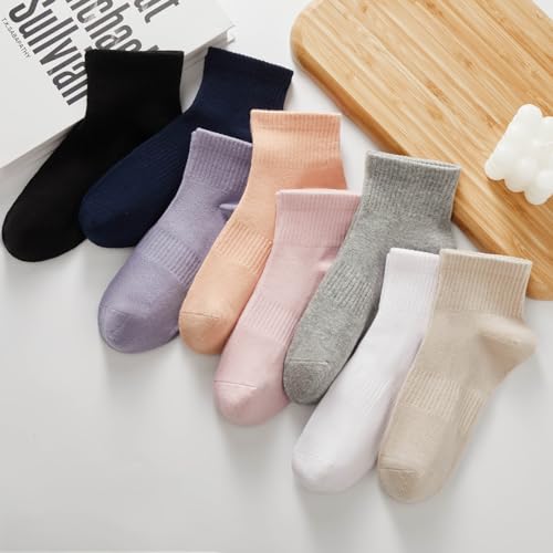 J-BOX Ankle Socks for Women Cotton Breathable Mesh Socks Athletic Running Casual Socks (8/10 pairs)3