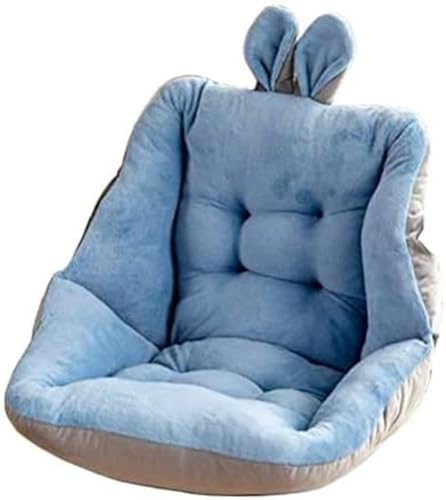 Hueyaus座椅子 クッション 座布団 背もたれ フロアクッション 折りたたみ レストクッション 低反発 両面使用可 座椅子 腰枕 柔らかい 座椅子 ミニソファー チェアパッド クッション 座面クッション 可愛い オフィス ふわふわ 春秋冬 暖かい (ブ