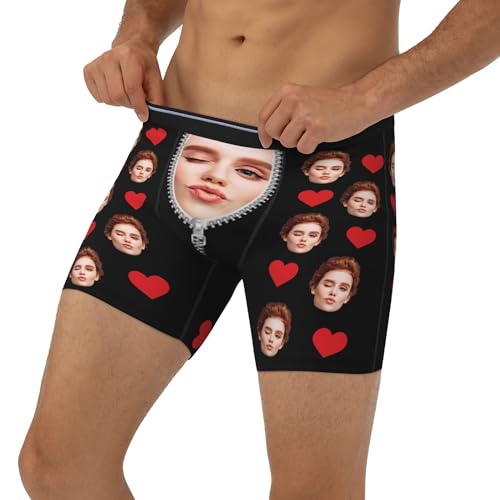 Custom Boxers with Face Personalized Underwear for Men Boyfriend Husband Him Customized Gifts for Christmas3