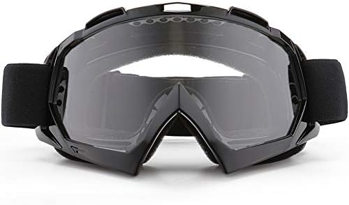 SPOSUNE Motorcycle Goggles, ATV Dirt Bike Off Road Racing MX Riding Goggle Anti-Scratch Dustproof Bendable UV400 Eyewear with Padded Soft Thick Foam,Adjustable Strap for Adults' Cycling Motocross