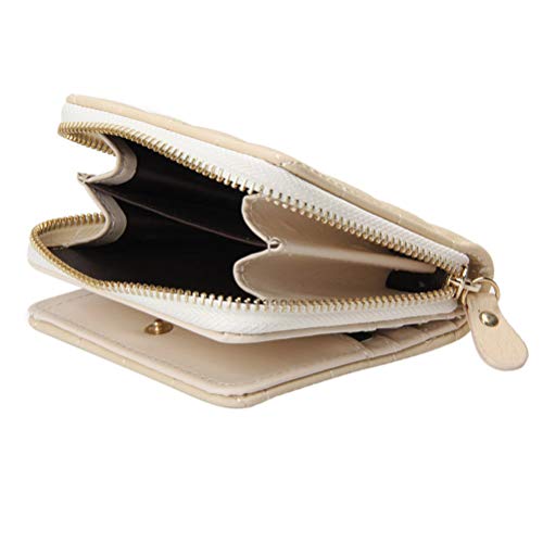 Schimer Porte-Monnaie zippé avec Compartiment Secret, Mini Pochette, Porte-Cartes de crédit, Porte-Monnaie en Textile C