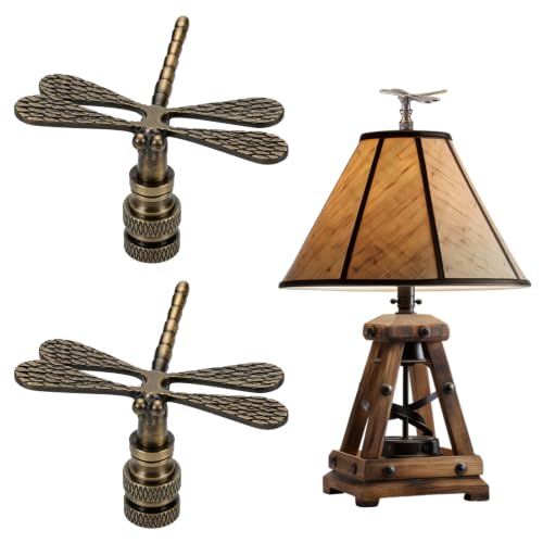 Chunful 2 Pack Dragonfly Lamp Finials