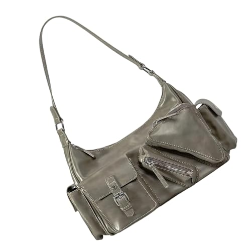 Sac à bandoulière en cuir PU pour femme avec poignée chic