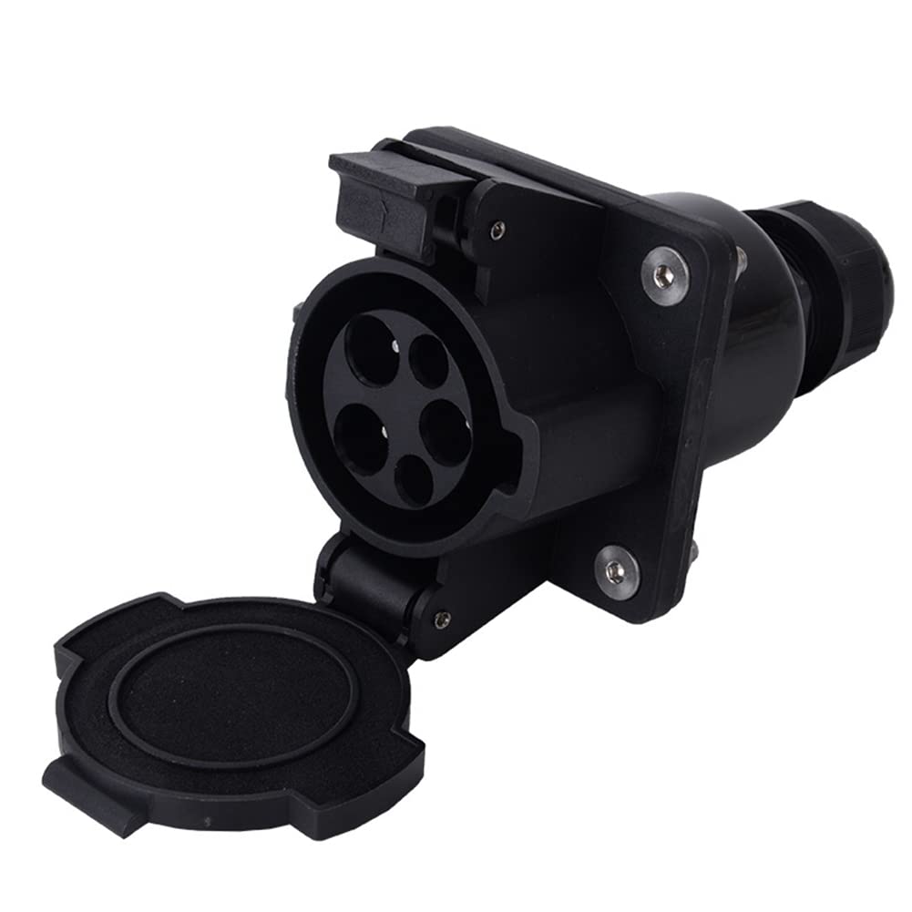 EV Adapter Type 1 16A 32A 40A 60A 250V AC,SAE J1772 EV Charger Vehicle End Socket Outlet