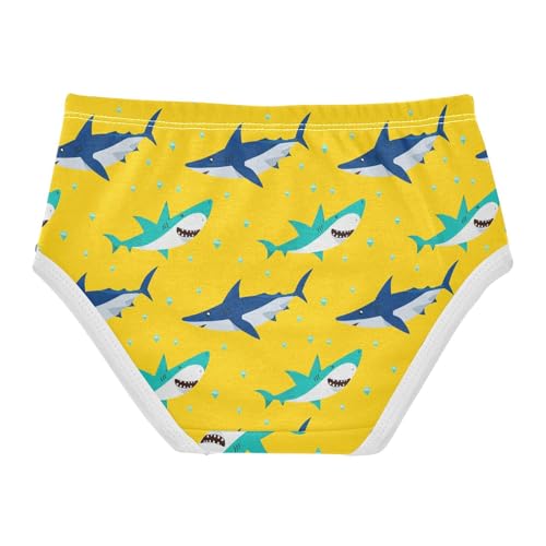 Shark Yellow Toddler Girls's Underwear 2T 23031872