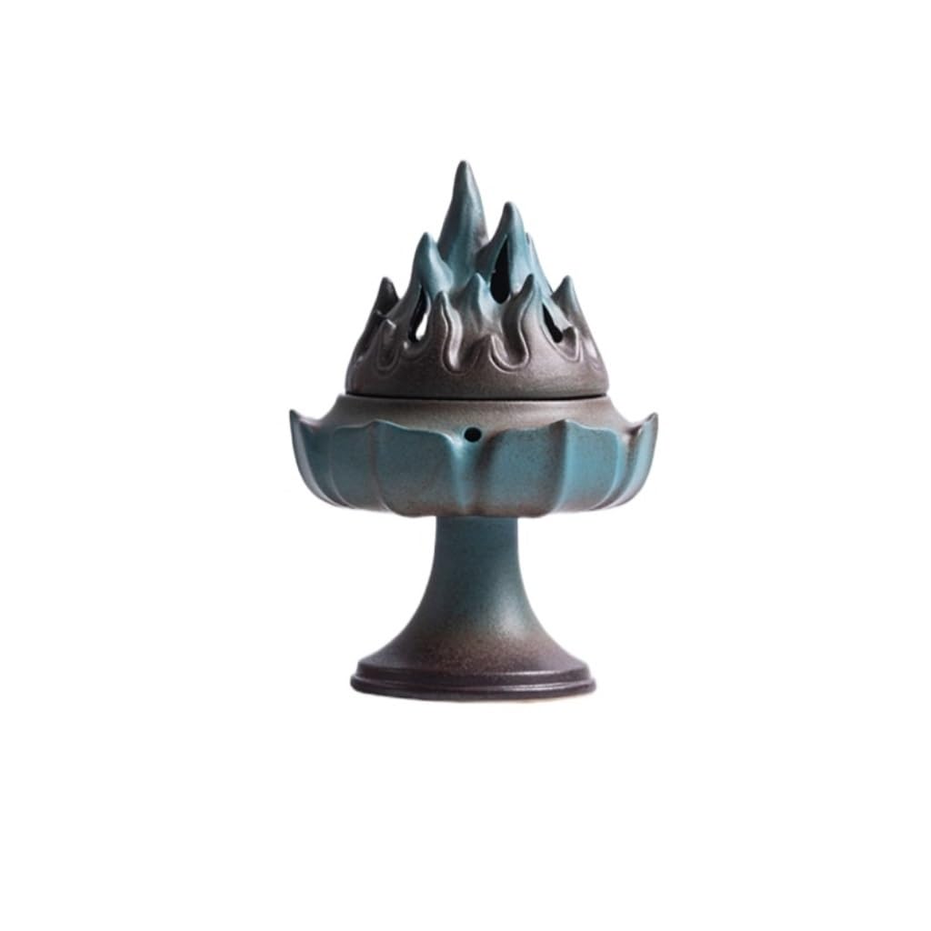 Basxdrfxz A Incense Holder Base Ceramic Ntique Incense Burner Indoor Romatherapy Box Chinese Style Furnace Ornaments