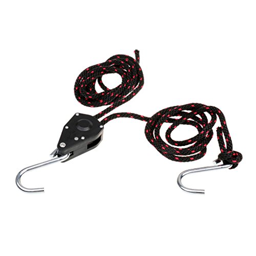 Gazechimp Correa de Amarre de Popa 6mm X 2.5m Accesorios de Kayak Canoa fácil de usar Negro